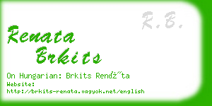 renata brkits business card